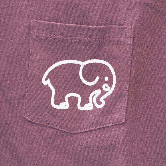 Ivory Ella 100% Cotton Save The Elephants Short Sleeve Front Pocket Tee Shirt - Picture 3 of 5